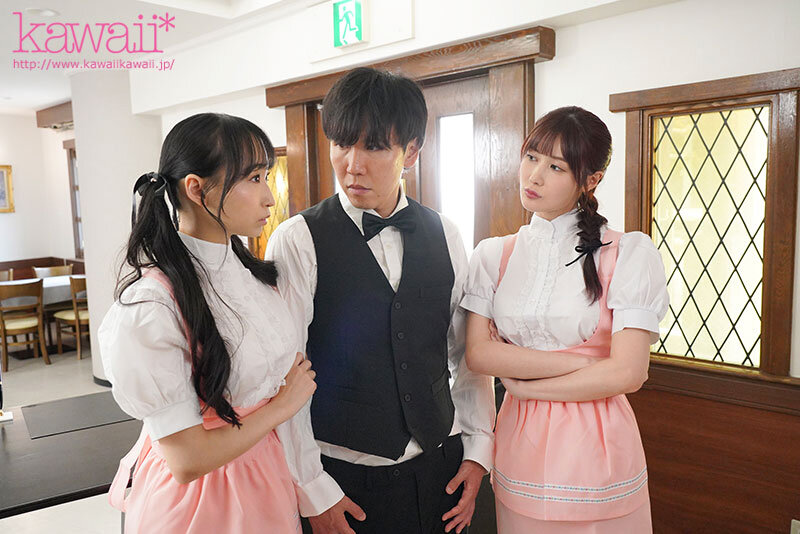 蓮実クレア・藤森里穂 最強ボディのキレかわセフレちゃん二人の奪い合い中出し！？バイト先の美人可愛い先輩たちが毎日甘とろねっとり杭打ち騎乗位でザーメン搾取してきます。【kawaii】