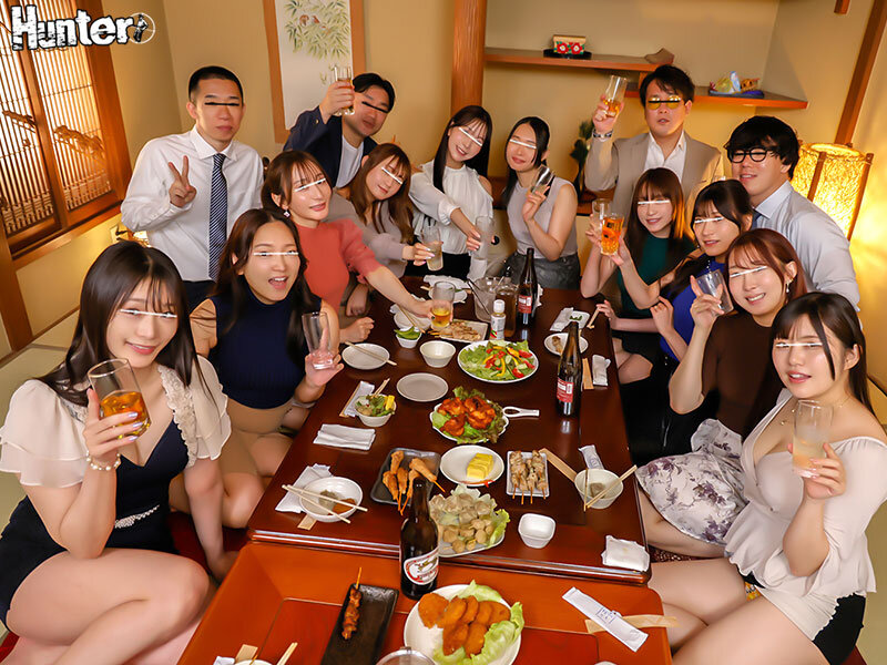 ヤリサー同窓会！全員が大学時代にヤリまくった関係の30代男女！みんな家庭もあるし今となってはいい思い出。でも今日ぐらいは…！大人になりきれない男女は酒が入ればゲスな下心がむき出しに！あちこちで同時多発挿入！【Hunter】