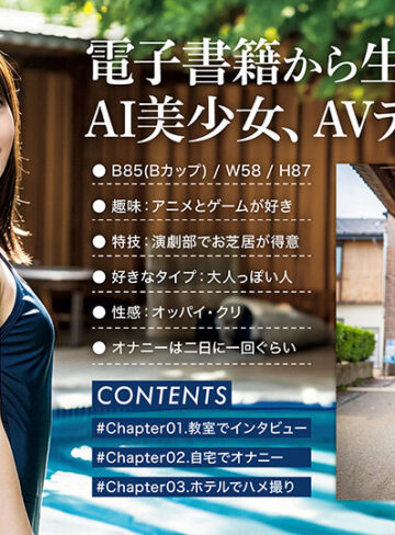 【AI写真集発！】空想制服美少女 AI MODEL AV DEBUT ちっぱい編＃1～電子書籍から生まれたAI美少女、AVデビュー～【DOC】