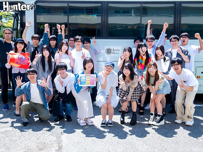 だれとでも定額挿れ放題！4周年記念SP！宿泊パックツアー編 月々定額料金を支払えばバス＆ホテルで何泊でも何発でも出来ちゃう夢の大乱交…【Hunter】