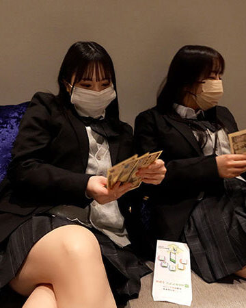千●県船●市偏差値38女子校に通うおっぱい発育過剰J●塩対応マスク女子（SNSでパパ活始めたて）2人の中出しSEX映像公開【NPJ】