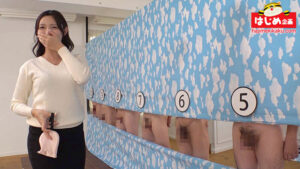寝取られ願望のある夫婦限定！ 巨乳人妻ノーハンドフェラ旦那チ〇ポ当てマッチング！2 生チン10本からお口の感触だけで当てたら100万円！失敗で即ズボNTR罰ゲーム【はじめ企画】